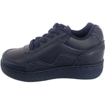 Zapato Colegial Velcro Unisex 001 Negro - Titinos