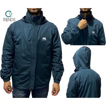 Chaqueta Deportiva Rompevientos Outdoor para Hombre AZUL GENERICO