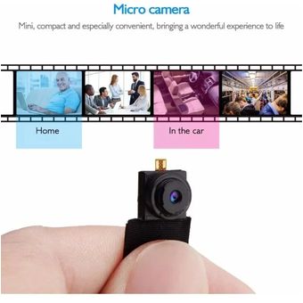 Mini cámara espía Wifi, batería de larga duración y función de detección de  movimiento (blanco)