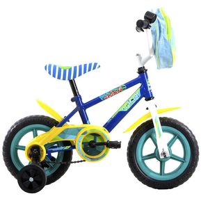 Bicicleta Veloci Happy Saurios Rodada 12 Azul Infantil