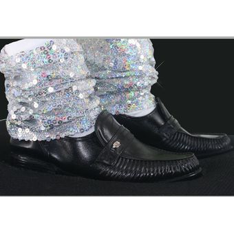 de lentejuelas #MULTI MJ Calcetines tobilleros clásicos hechos a mano Jean Billie para espectáculos de colección Michael Jackson 