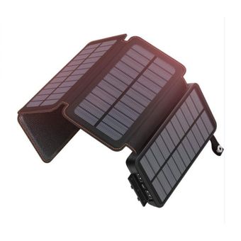 Cargador Portatil 20000 mah Solar Bateria USB Dual Para Celular