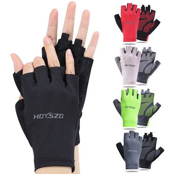Bike Riding Cycling Gloves Men's Fingerless Gloves For Bicycle Accesso 