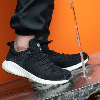 botas de seguridad con punta de acero Zapatos de trabajo para hombre zapatos protectores indestructibles a prueba de perforaciones zapatillas de trabajo a la moda 