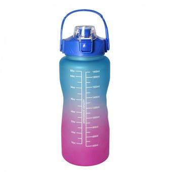 Botella para agua deportiva motivacional 1 litro multicolor