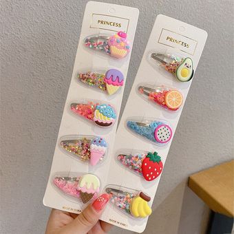conjunto de accesorios para el pelo para niña horquillas para el pelo de colores contrastantes con lentejuelas de flores y frutas Clip LATERAL pinza superior TY4759 conjunto de accesorios para el pelo para niña horquillas para el pelo de colores contrastantes con lentejuelas de flores y frutas Clip LATERAL pinza superior TY4759