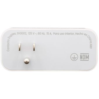 Enchufe Inteligente Wifi Control Voz 15a Contacto Blanco