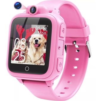  Reloj inteligente digital con pantalla táctil para niños con  cámara y música, juegos deportivos, regalo de cumpleaños de Navidad para  niños pequeños de 3, 4, 5, 6, 7, 8, 9, 10 años, color morado con :  Electrónica