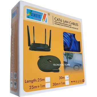 Cable Utp 30 Mts De Red Patch Cord Cat 6 Lan Rj45 