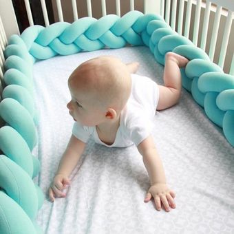 almohadilla de protección para cuna de recién nacido accesorios de cama Parachoques de ropa de cama para bebé decoración para cuna de bebé 