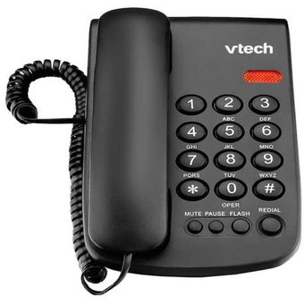 Teléfono Fijo Vtech Negro