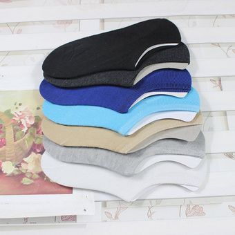 1 par de calcetines de algodón de moda color sólido color invisible calcetines coreanos 