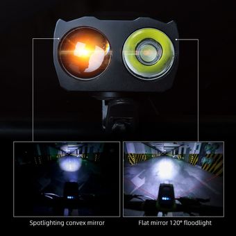 4000mAh Induction Bicycle Front Light Set  Smart Headlight With Horn 800 Lumen LED Bike Lamp Cyclin 