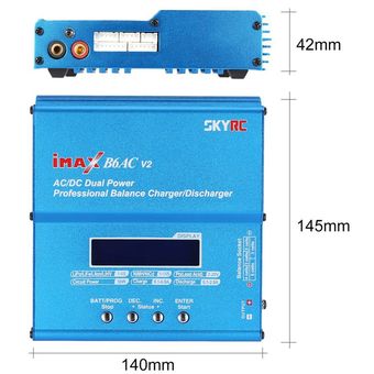 Cargador del balance SKYRC iMAX B6AC V2 6A AC  DC Lipo batería NiMH Pantalla LCD 