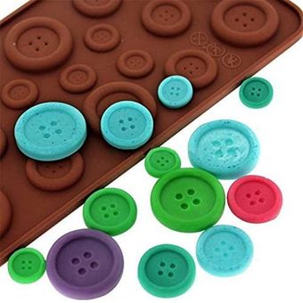 Velas Resina Jabones Molde Silicona Botones: Chocolates 