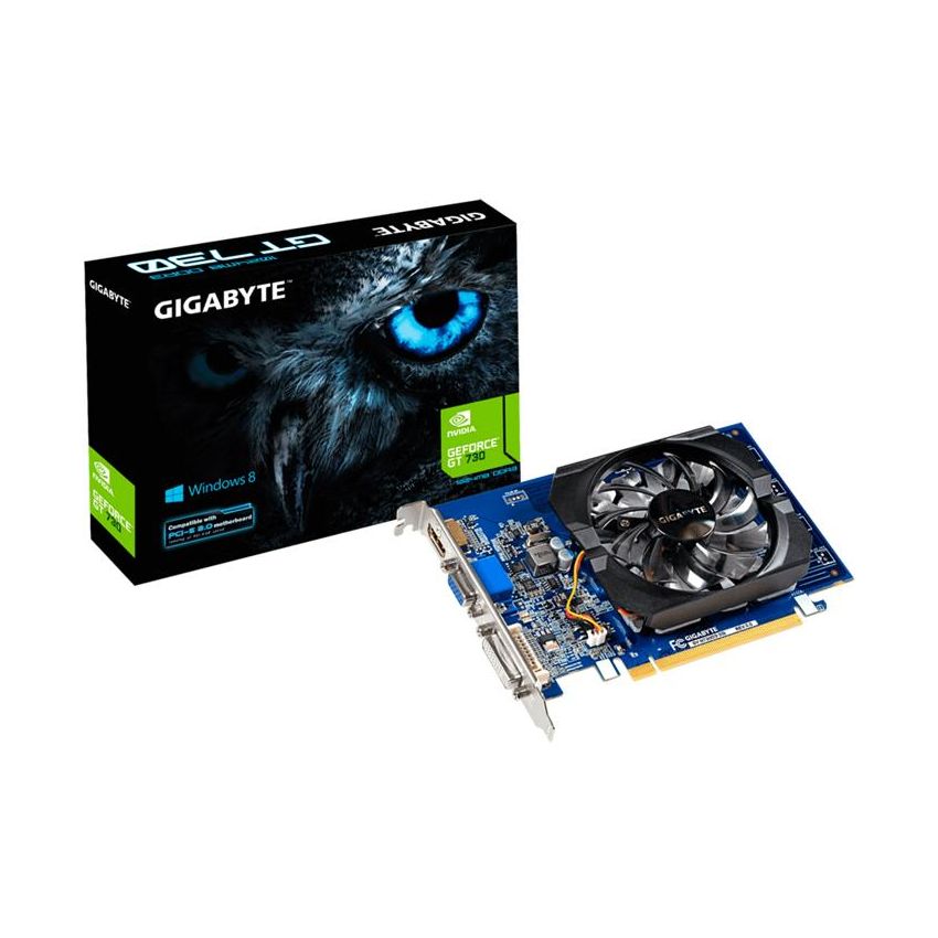 Tarjeta de Video GIGABYTE GeForce GT 730 2GB GDDR3 PCI E 2.0 GV-N730D3-2GI Rev 3.0