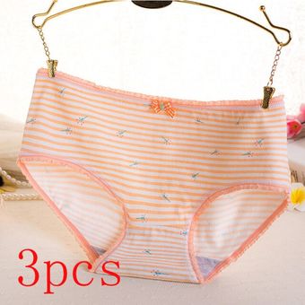 3 Piezaslote De Ropa Interior Para Mujeres Rayas De Ropa 3 Piezaslote De Ropa Interior Para Mujeres Rayas De Ropa