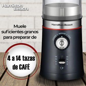 Molino para café eléctrico Hamilton Beach, con cámara extraíble