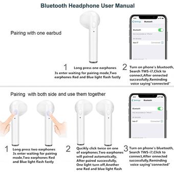 Auriculares Inalámbricos I7s Auriculares Bluetooth Para Con 