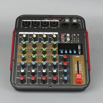 TM4 Consola mezcladora de audio digital de 4 canales Consola mezclador 