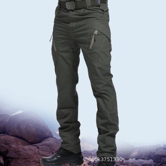 Pantalones tácticos militares SWAT para hombre,pantalón de combate,ejército,muchos bolsillos,para exteriores,impermeable,senderismo,Casual #Army Green 