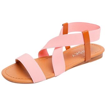 Sandalias De Mujer 19 De Moda Caliente De Verano Para Mujer Sandalias Romanas De Playa Sandalias Planas De Punta Abierta Para Damas Zapatos Femeninos Casuales 30 Rosado Linio Peru Un055fa00d3mdlpe