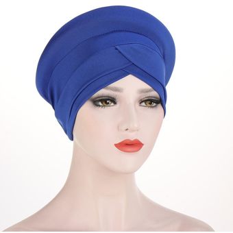 Sombrero De Quimioterapia Con Turbante Cruzado De Frente De 
