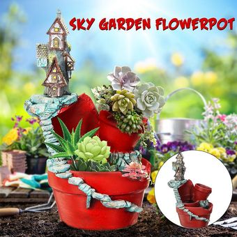 Sky Garden Pot Flower Moss Sedum Maceta suculenta Bonsai Tr 