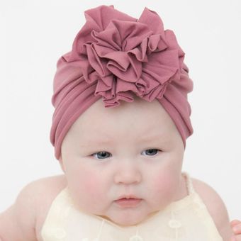 Niña bebé recién nacido flores Turban India Beanie pañuelo para la cabeza cinta para el cabello 