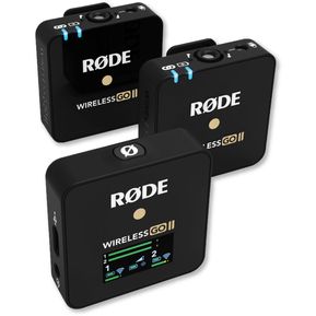Rode Wireless GO II con 2 Micrófonos Inalámbricos Negro
