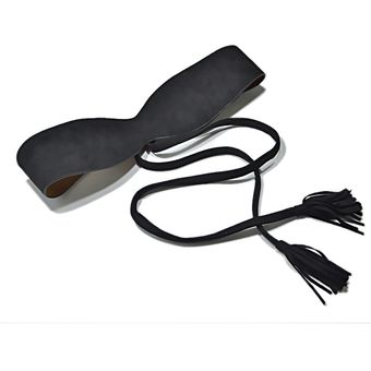 cinturón ancho de cuero para mujer cinturón Obi de lujo color blan 