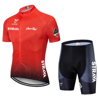 #Pic Color Conjunto de pantalones cortos de ciclismo azul STRAVA 9D Culotte de Maillot profesional ropa de ciclismo para hombre de secado rápido 