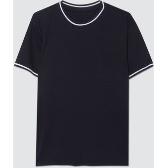 Camiseta Cuello Tejido para Hombre - Ostu