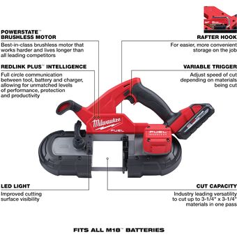 Aspiradora Compacta M18 FUEL + kit cargador y batería Milwaukee