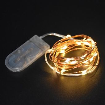 Luces Led de Baterias 30 Luces Navideñas tipo arroz alambre de cobre