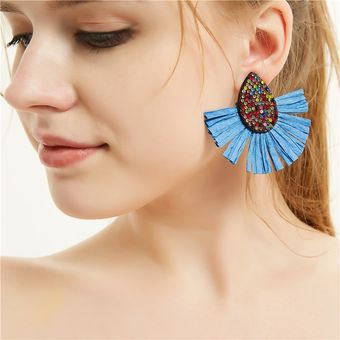 Pendientes De Borlas De Bohemia Pendientes De Gotas De Retro 