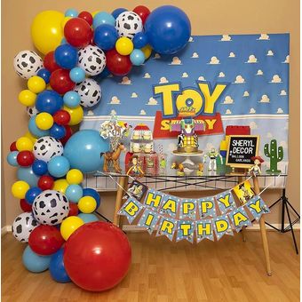 Set Kit Cumpleaños Toy Story Todo Para 10 Chicos