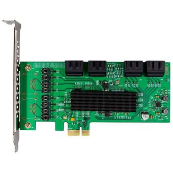 PCIE X1 tarjeta de expansión SATA Gen36G incorporado ocho puertos SATA3.0 tarjeta vertical de discos 