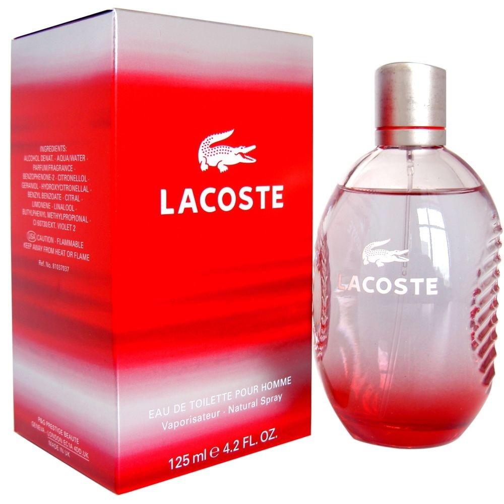 Fragancia para Caballero Lacoste Style In Play Pour Homme Red de Lacoste Edt 125 ml