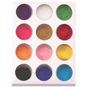 12 De Mezclar Colores En Polvo Polvo Nail Art Decoración De Clavo En Polvo 