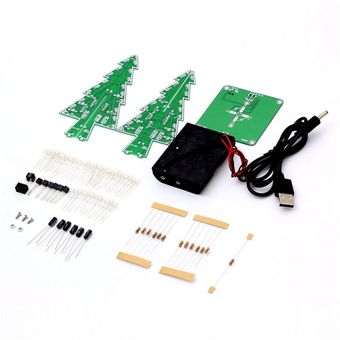 Decoración flash LED electrónica partes de circuito árbol de Navidad árbol de 3D DIY Kit LED 