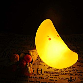 Los niños dormitorio lámpara LED nocturna Kawaii Luna Baby Kids mejor regalo lámpara-Random 