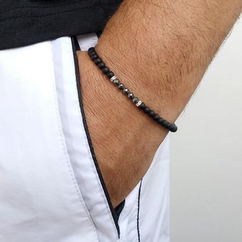 Pulsera Para Hombres Pulsera De Cuentas De Piedra Pulsera 