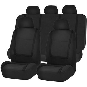 9pcs universal cubiertas de asiento de automóvil universal conjunto completo de cuero splack airbag splack asientos traseros 