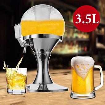 3.5L hielo torre de núcleo cerveza dispensador de la bebida de la máquina de la cerveza de contenedores Vertedor Bar 