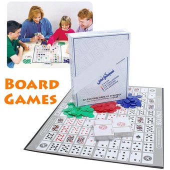 Tarjeta de estrategia de secuencia de desafíos de juegos de mesa para 2-12 jugadores Juego de diversión familiar 