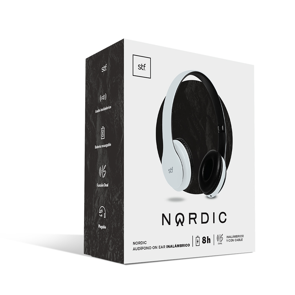 Audífonos Inalámbricos Stf Nordic On Ear Dual Blanco