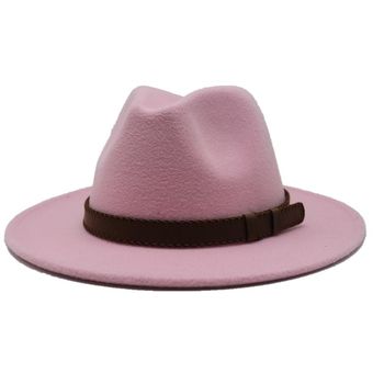 sombrero Fedora de jazz para hombre  sombrero de lana caqui  sombrer 