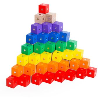 10 piezas  juego de bloques de construcción magnéticos de madera jugu 