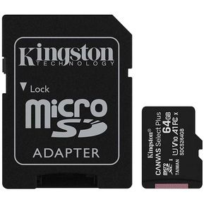 MEMORIA MICRO SD 64GB KINGSTON CANVAS PLUS